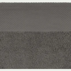 Drap de douche en coton peigné - gris restanque 70x140cm