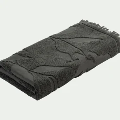 Drap de douche en coton - vert cèdre 70x140cm