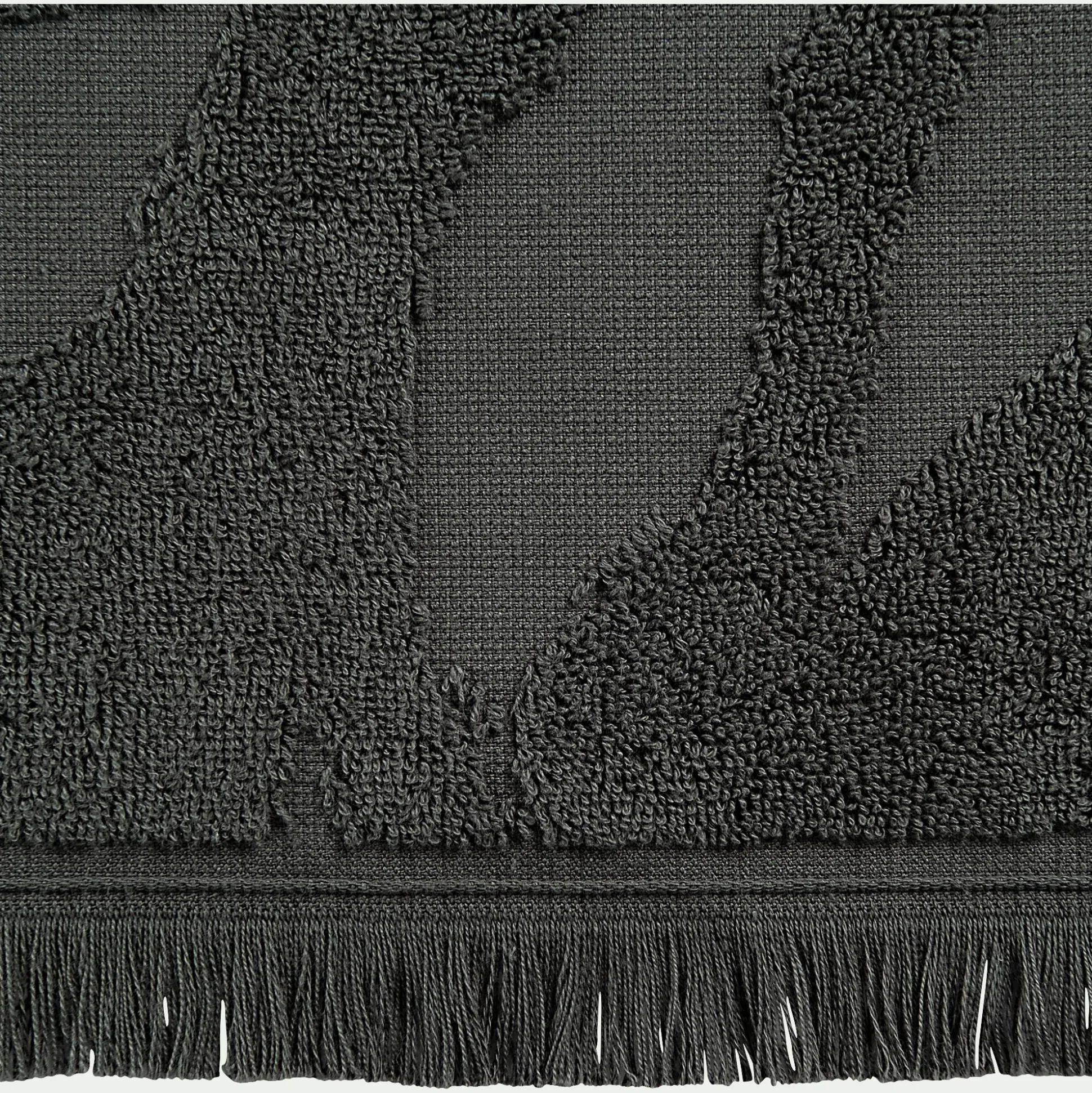 Drap de douche en coton - vert cèdre 70x140cm