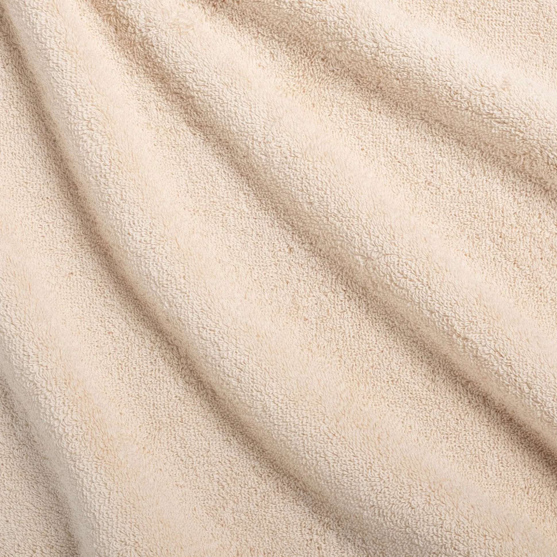 Drap de douche frangé en coton 70x140cm - blanc écru
