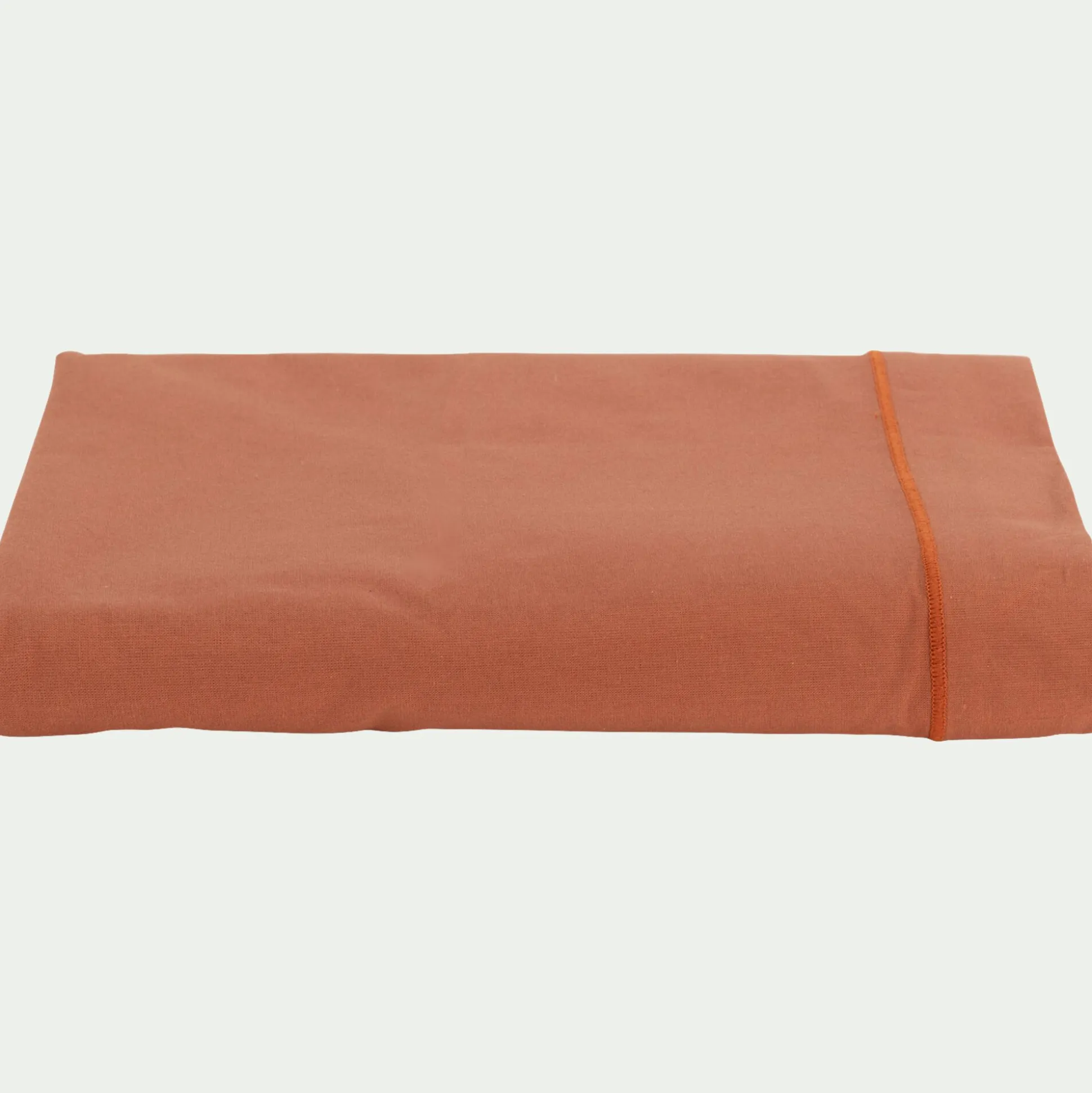 Drap plat en coton 270x300cm - brun rustrel