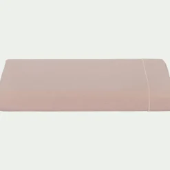 Drap plat en coton 270x300cm - rose rosa