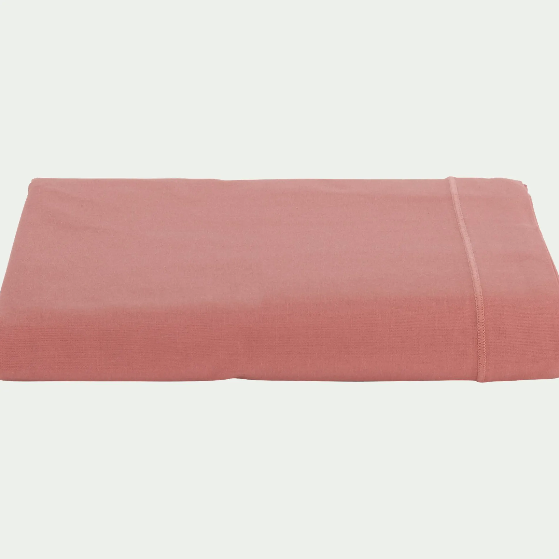 Drap plat en coton 270x300cm - rouge ricin