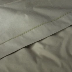 Drap plat en coton 270x300cm - vert cèdre