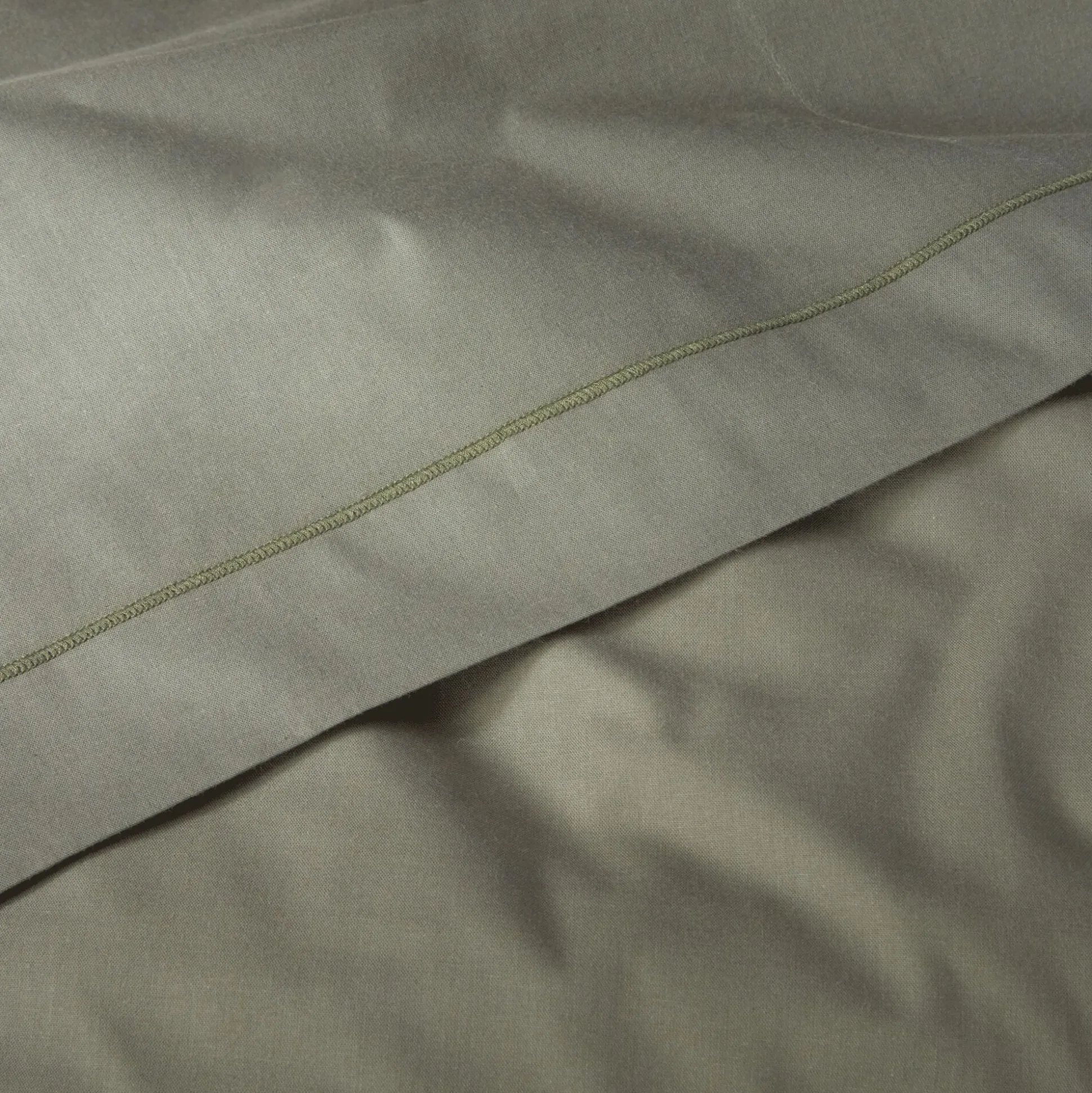 Drap plat en coton 270x300cm - vert cèdre