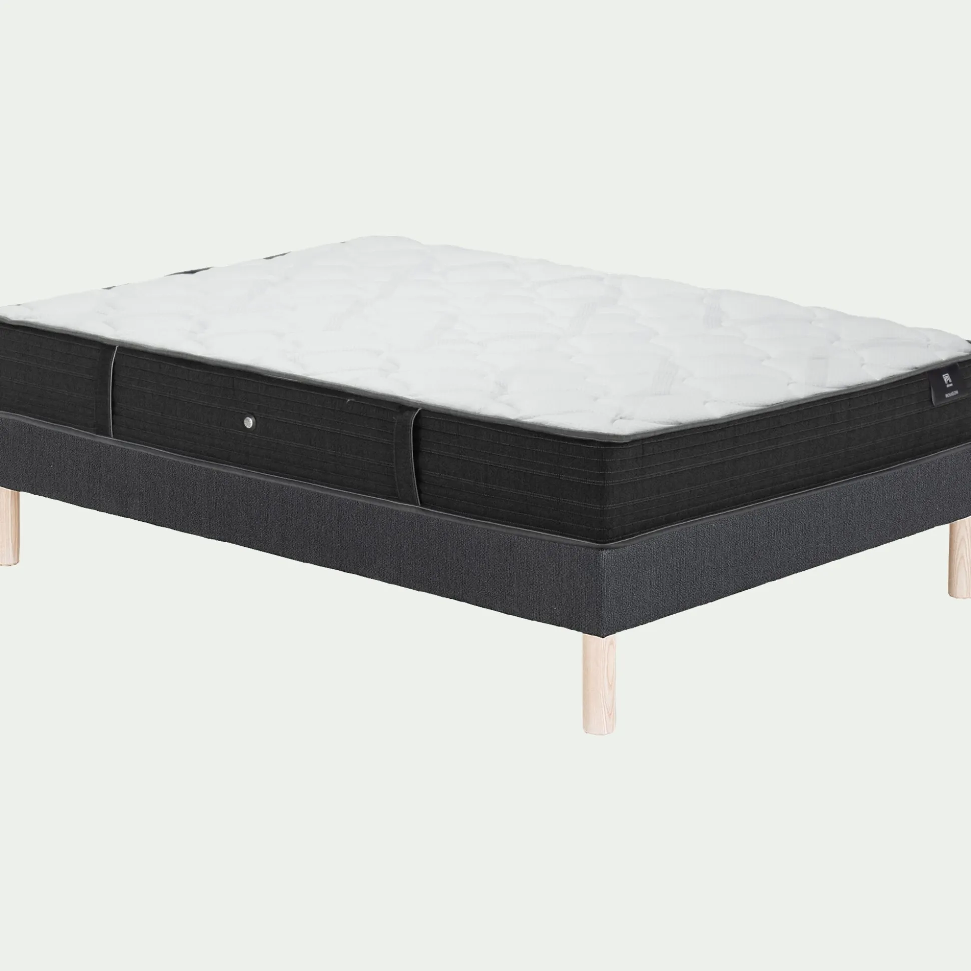 Ensemble matelas alinea équilibré à ressorts et sommier tapissier équilibré