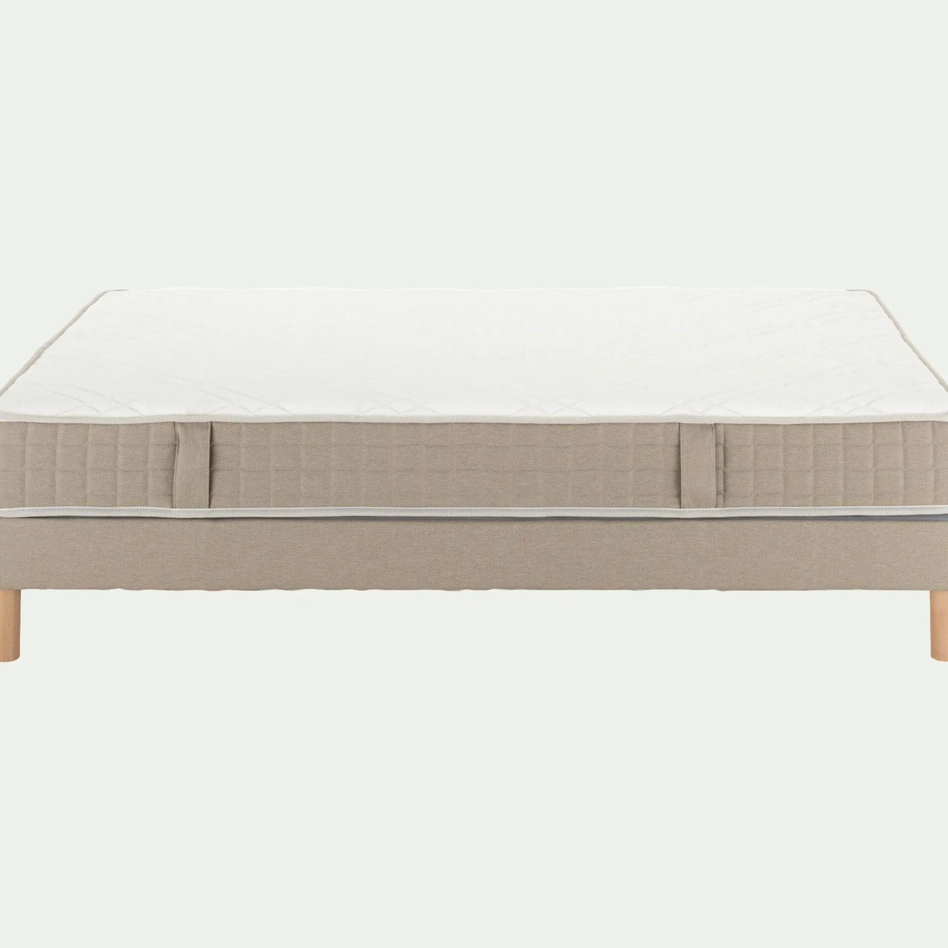 Ensemble matelas ferme à ressorts et sommier équilibré