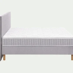 Ensemble matelas ressorts + sommier H24cm alinea 2x100x200cm - gris borie
