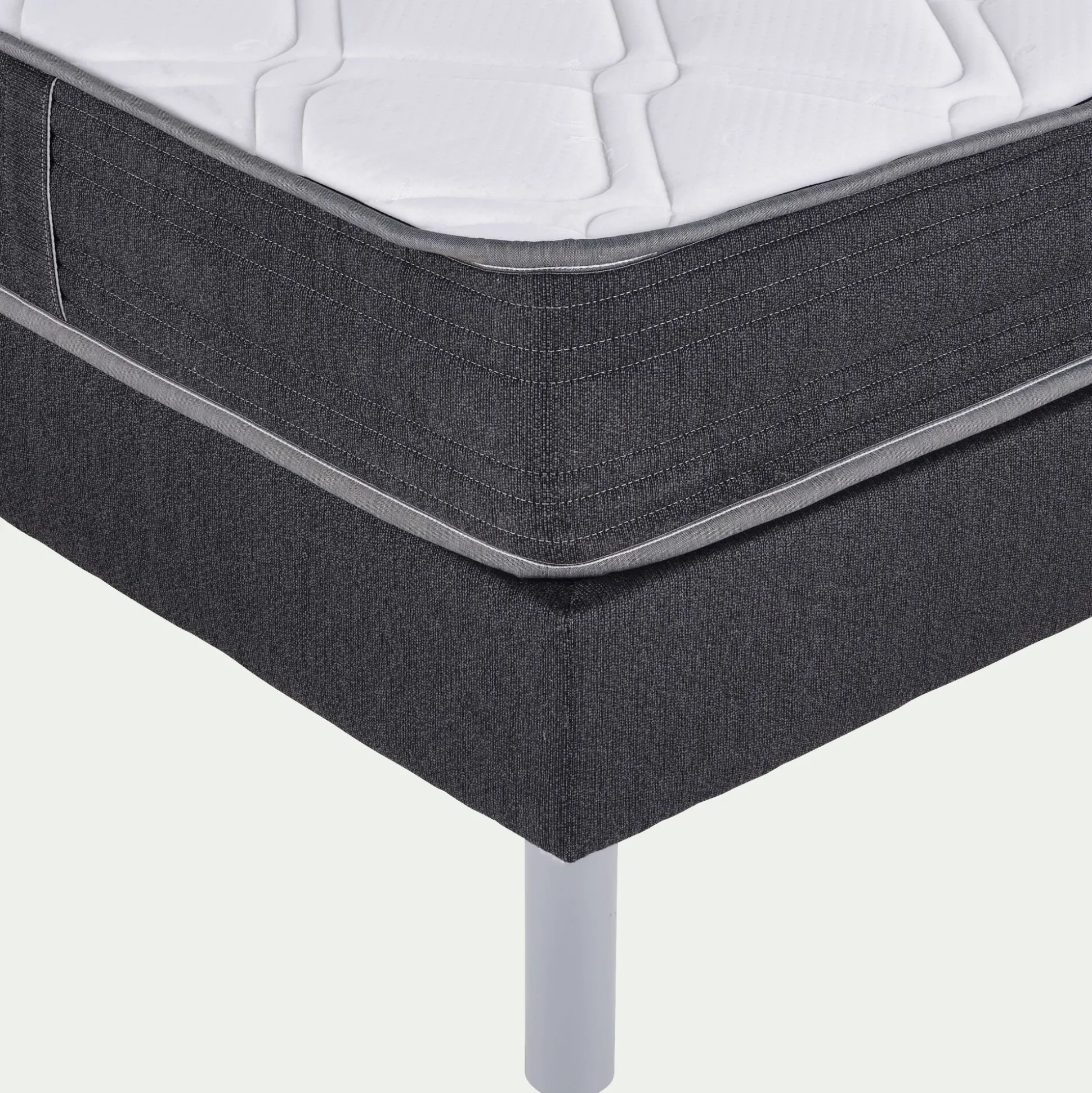 Ensemble sommier soutien ferme et matelas à ressorts accueil ferme