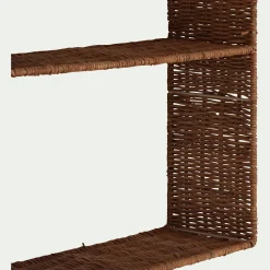 Etagère murale en rotin L40xH72cm - naturel