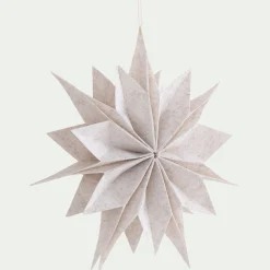 Etoile à suspendre en feutrine D40cm - blanc