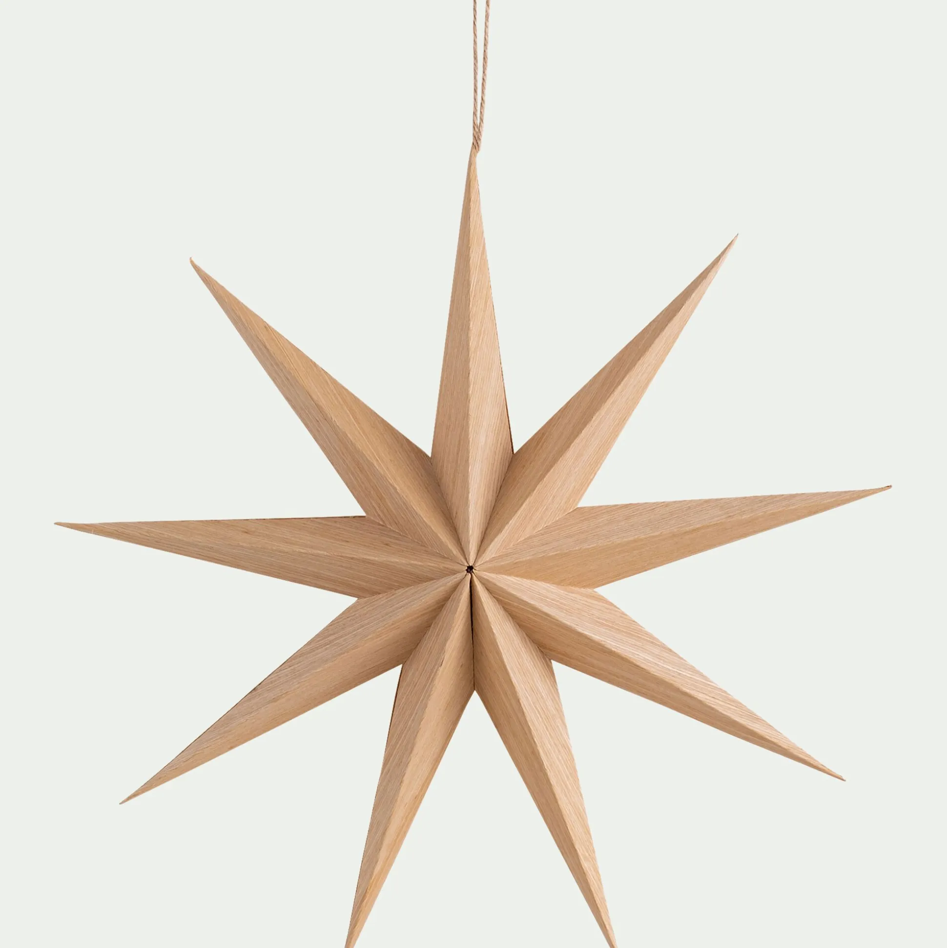 Etoile à suspendre en papier D30cm - beige