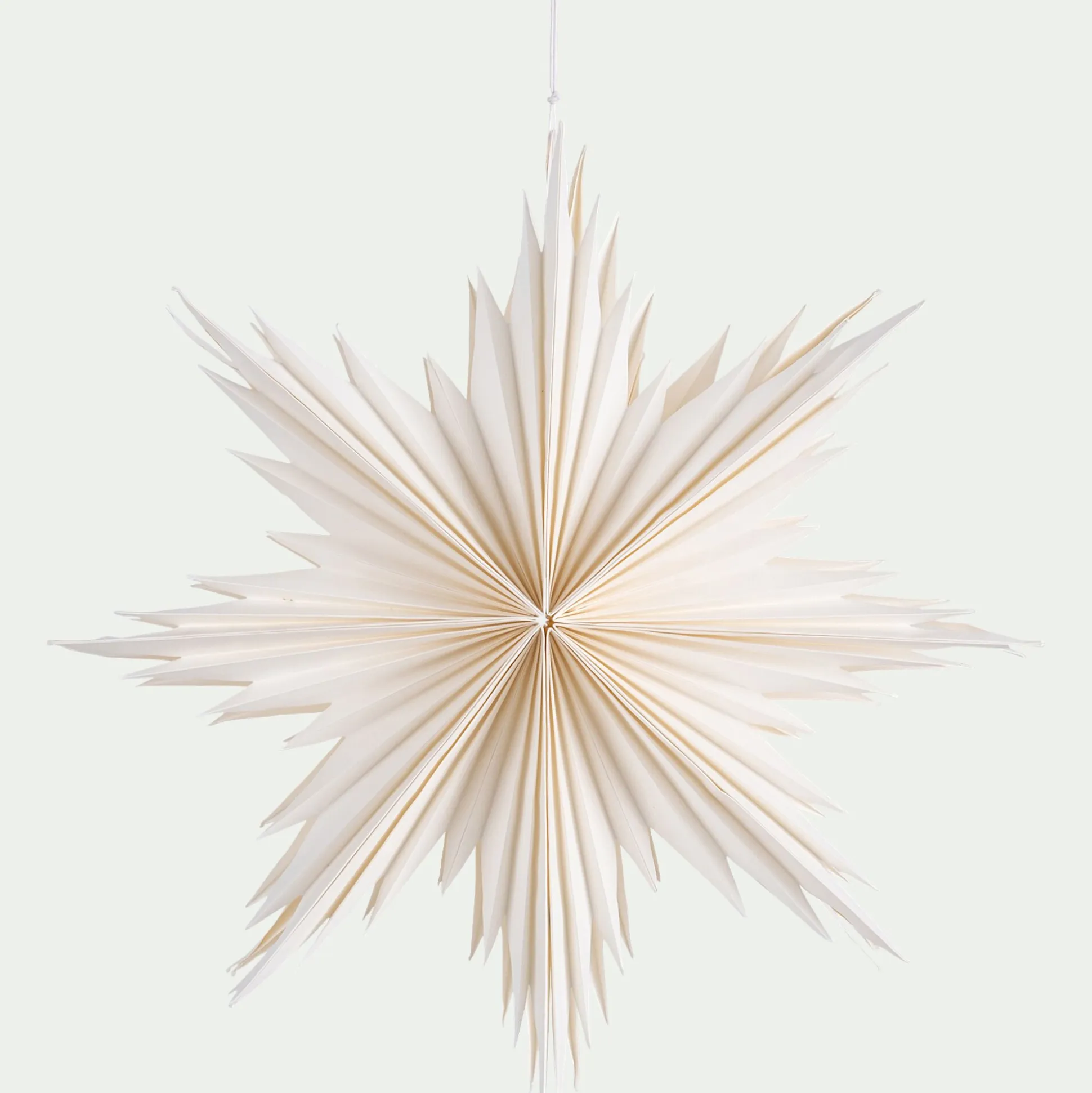 Etoile à suspendre en papier D40cm - blanc
