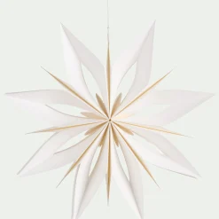 Etoile à suspendre en papier D40cm - blanc
