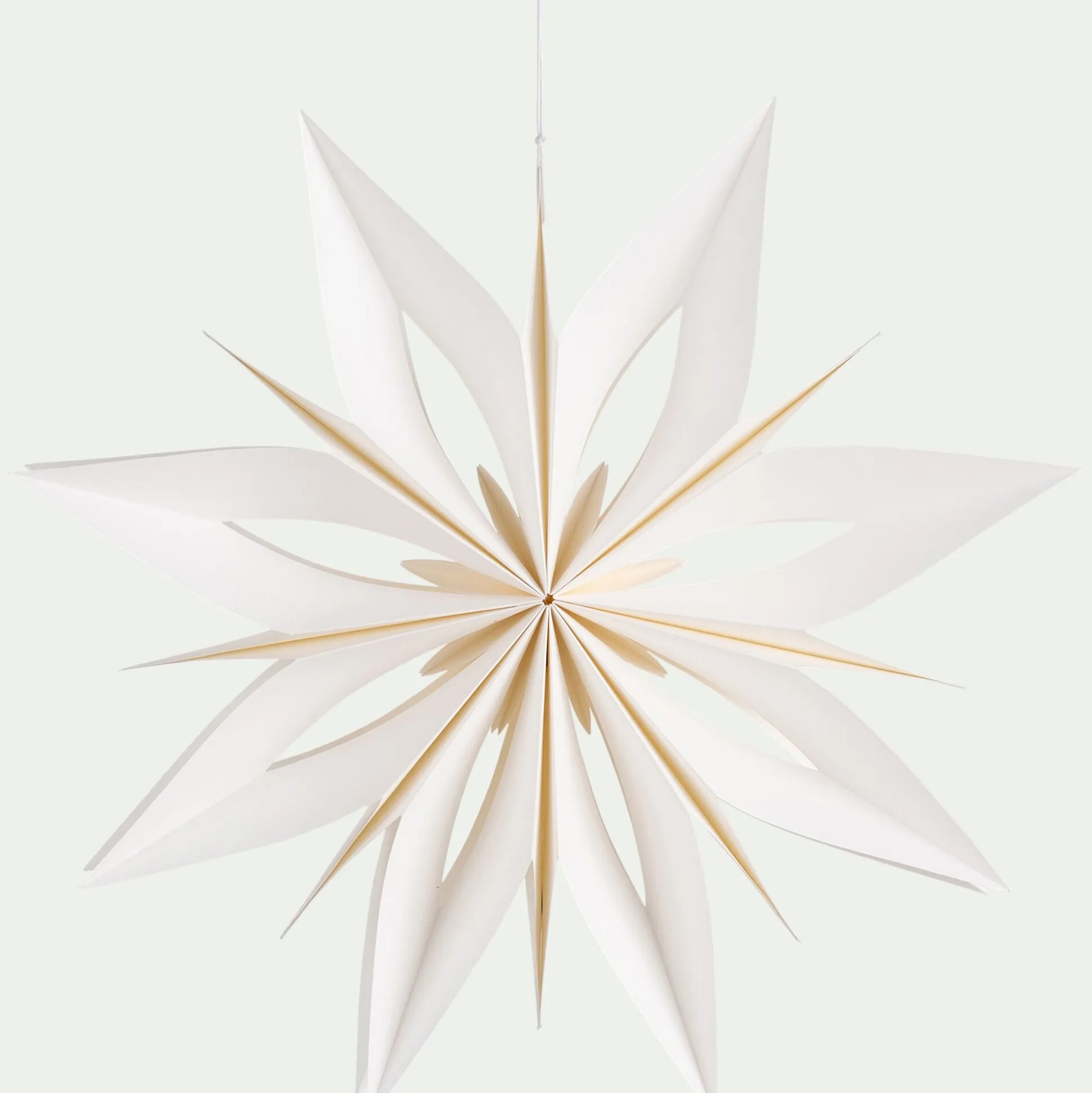 Etoile à suspendre en papier D40cm - blanc