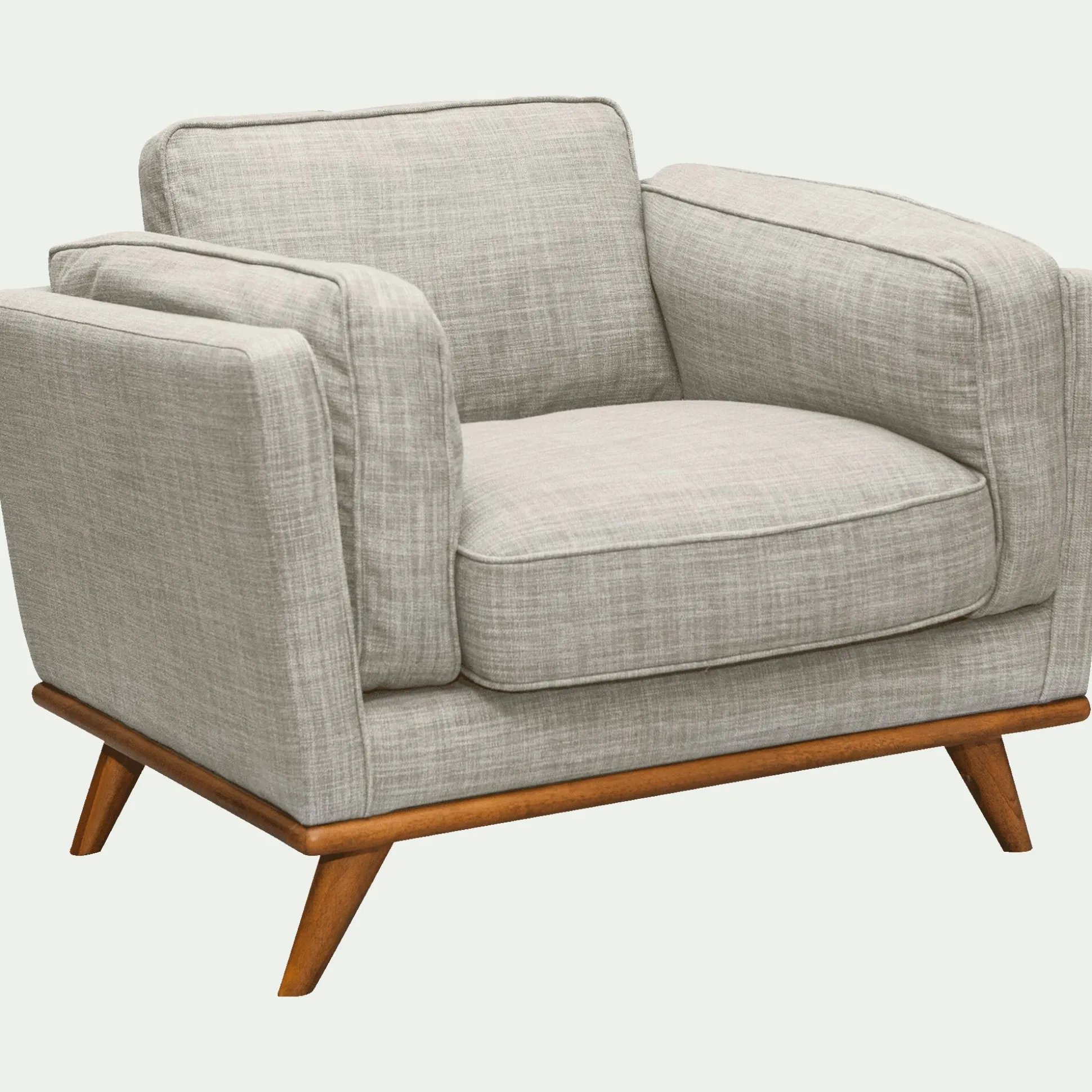 Fauteuil en tissu beige