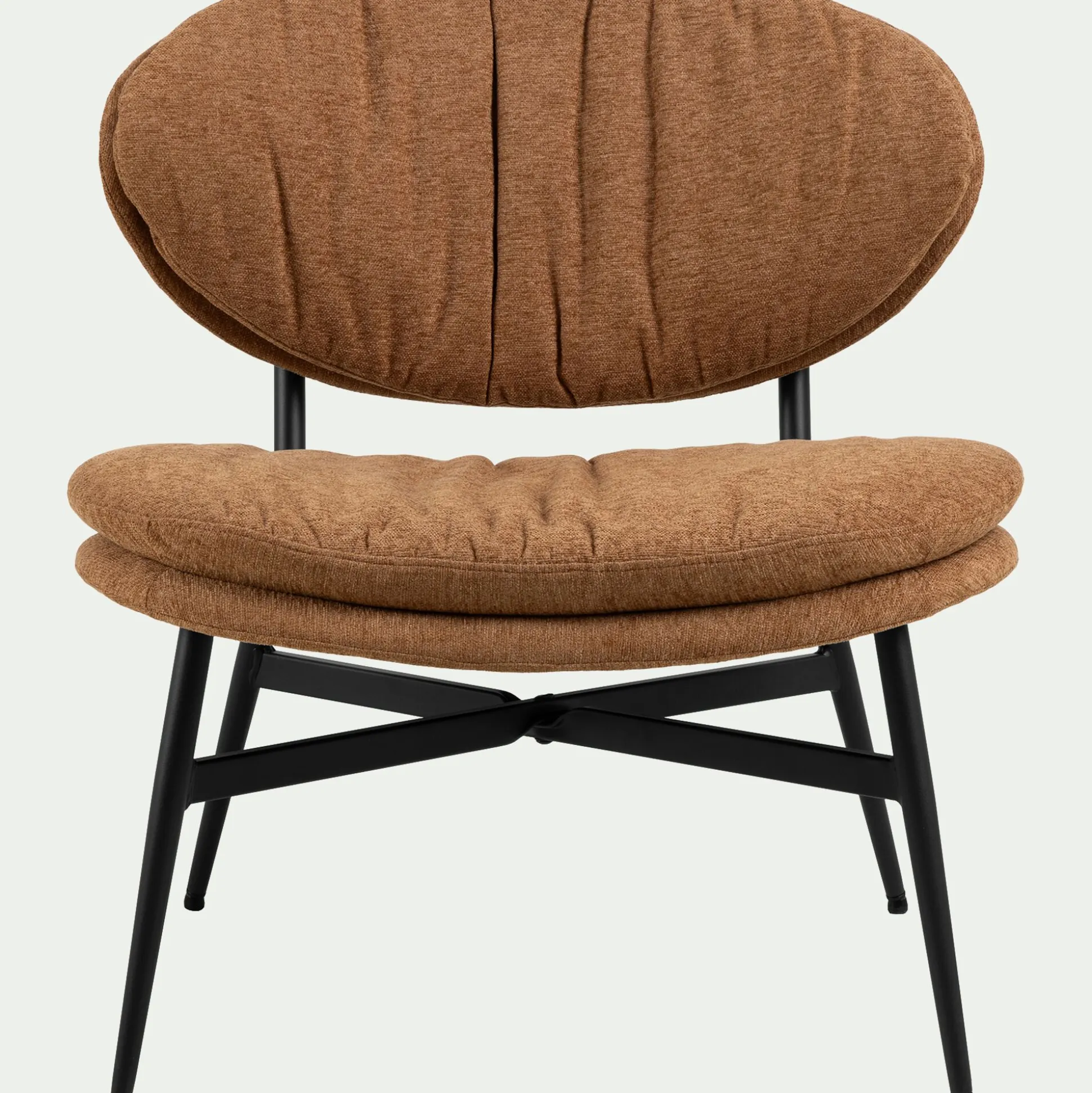 Fauteuil en tissu - brun rustrel