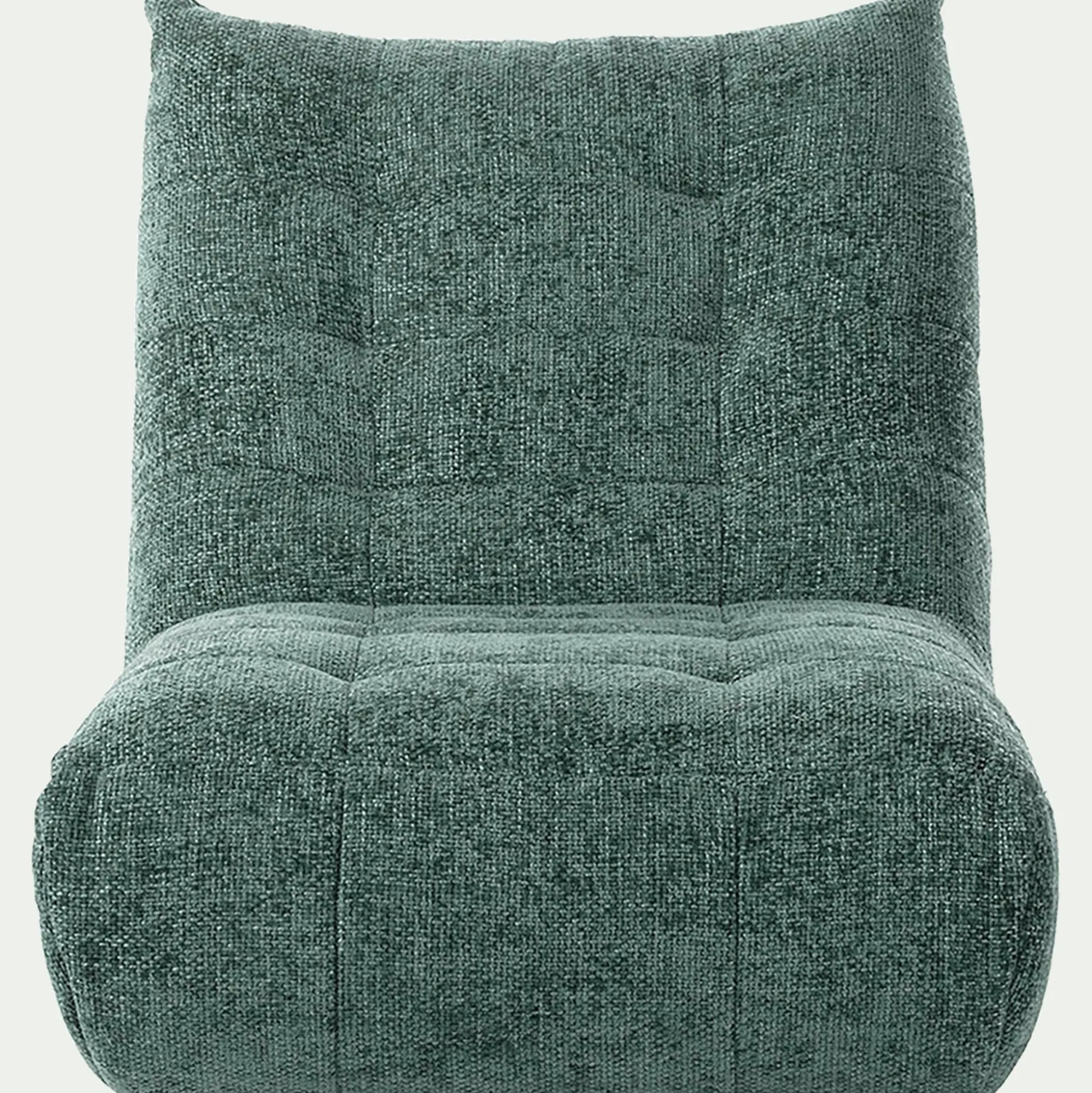 Fauteuil en tissu chenille - bleu calaluna