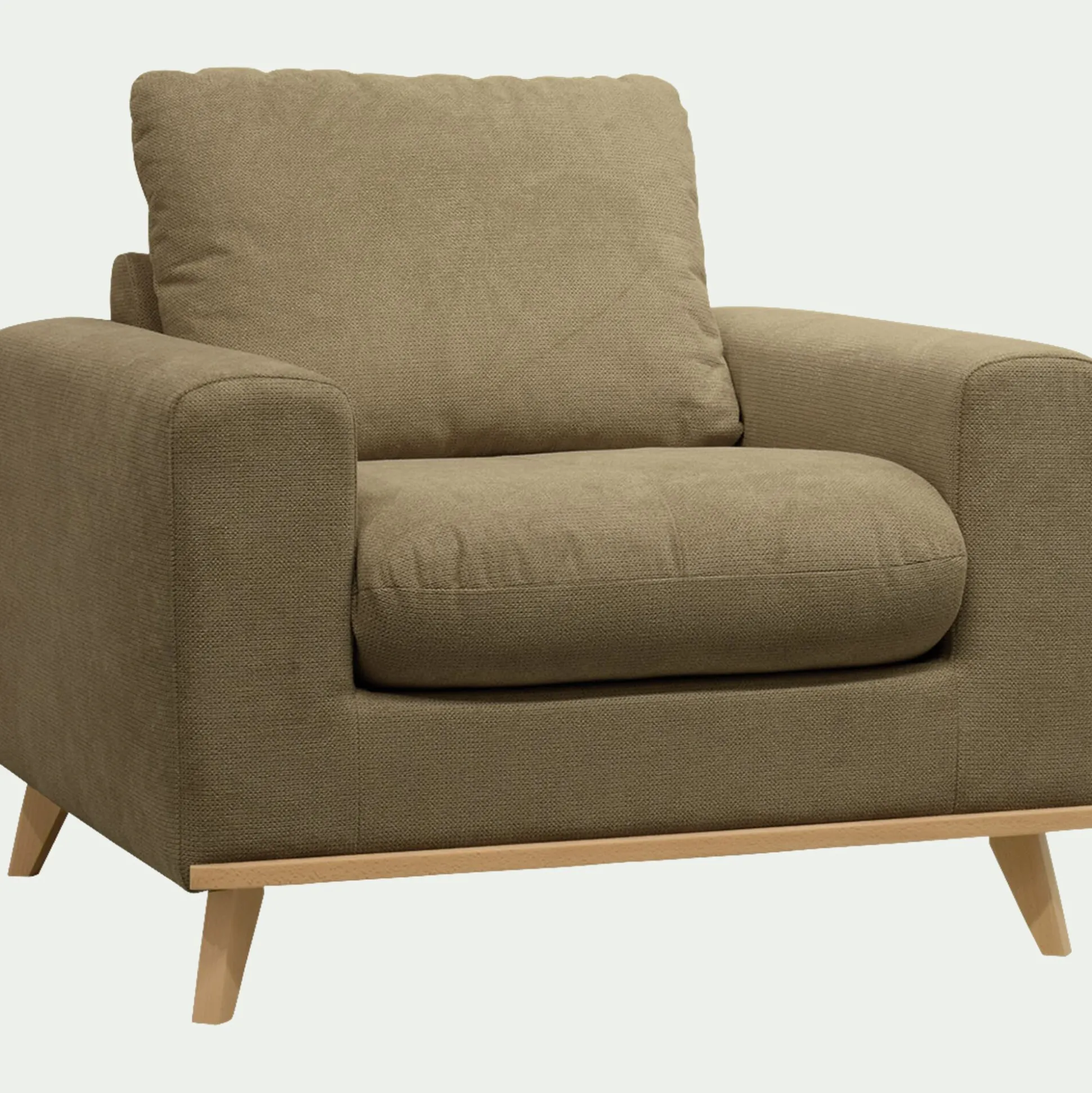 Fauteuil en tissu crown - vert cèdre