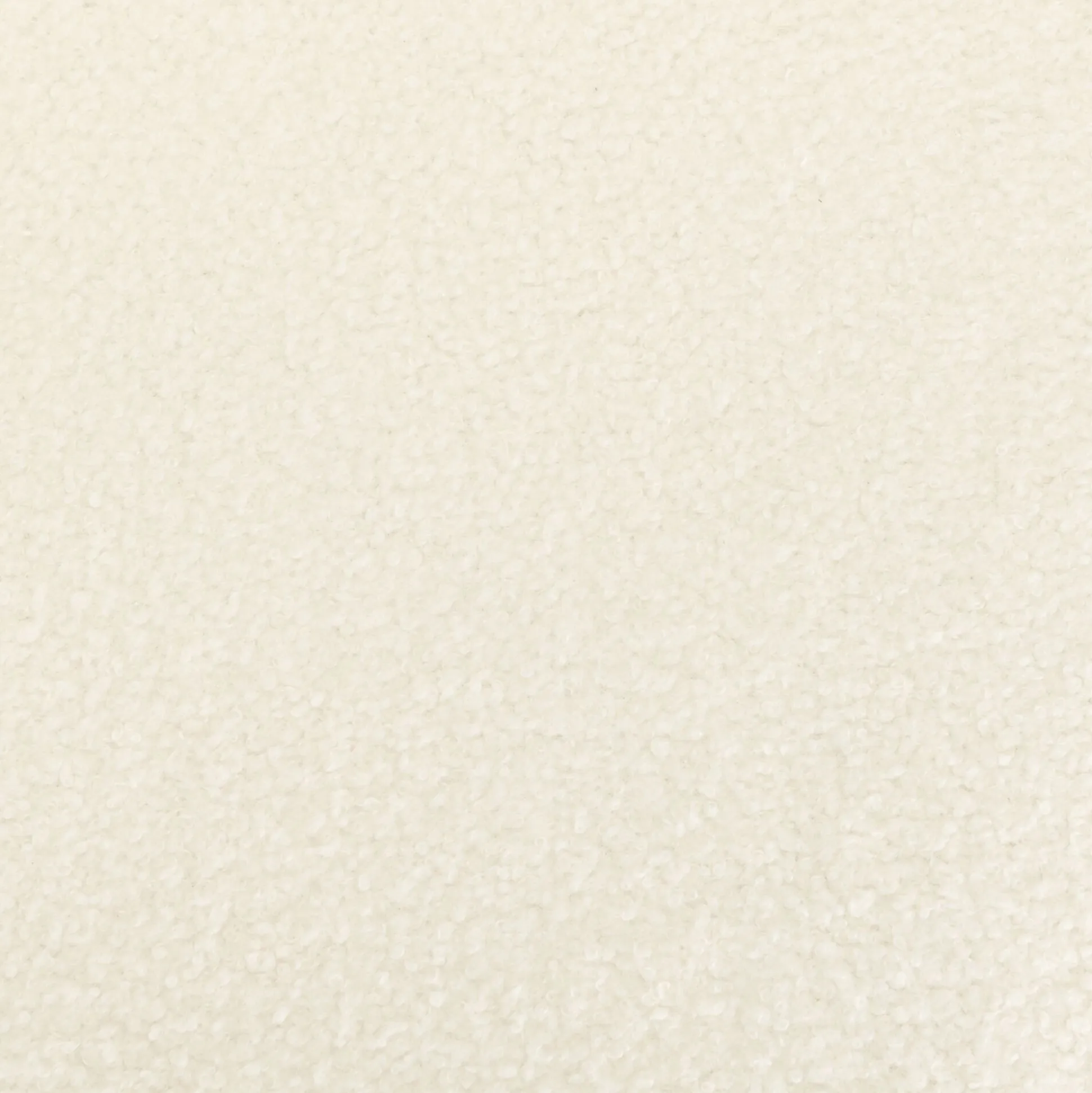 Fauteuil en tissu effet moutonné et piétement en hévéa - blanc capelan