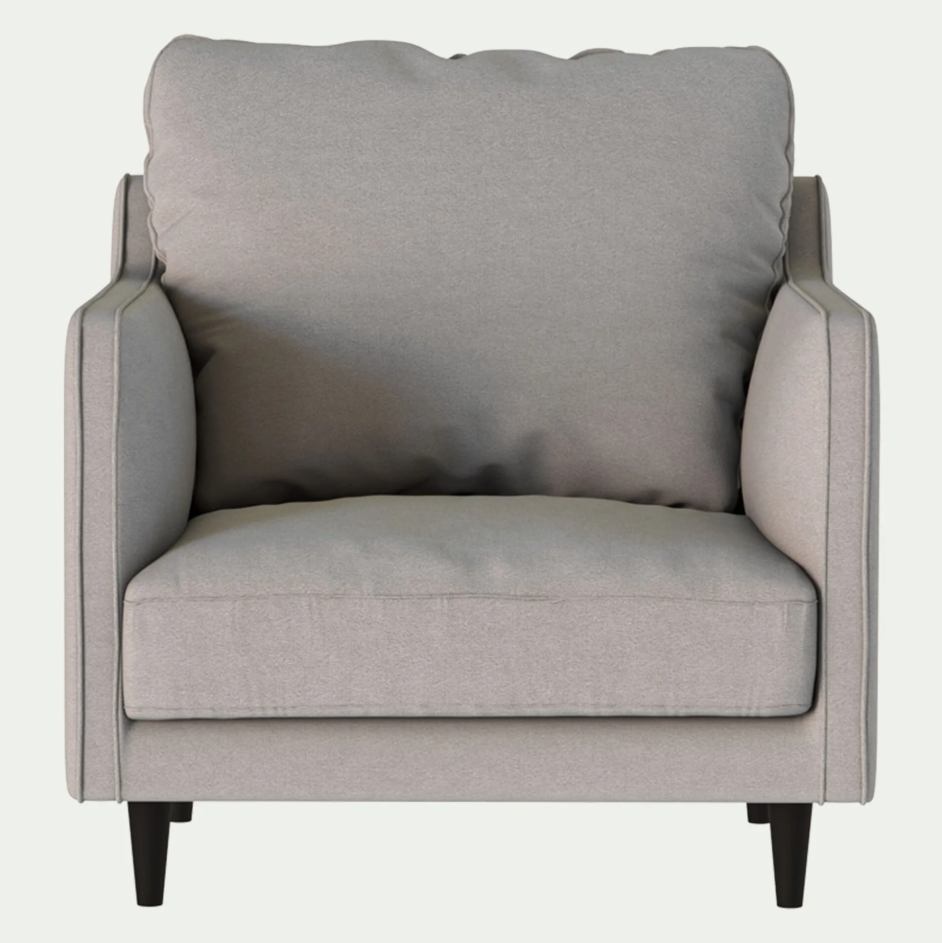 Fauteuil en tissu - gris borie