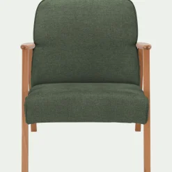 Fauteuil en tissu Loft - vert cèdre