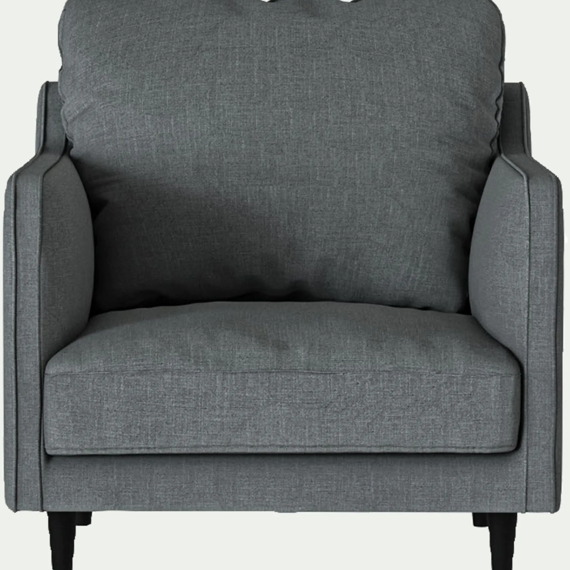 Fauteuil en tissu mixte - gris ardoise