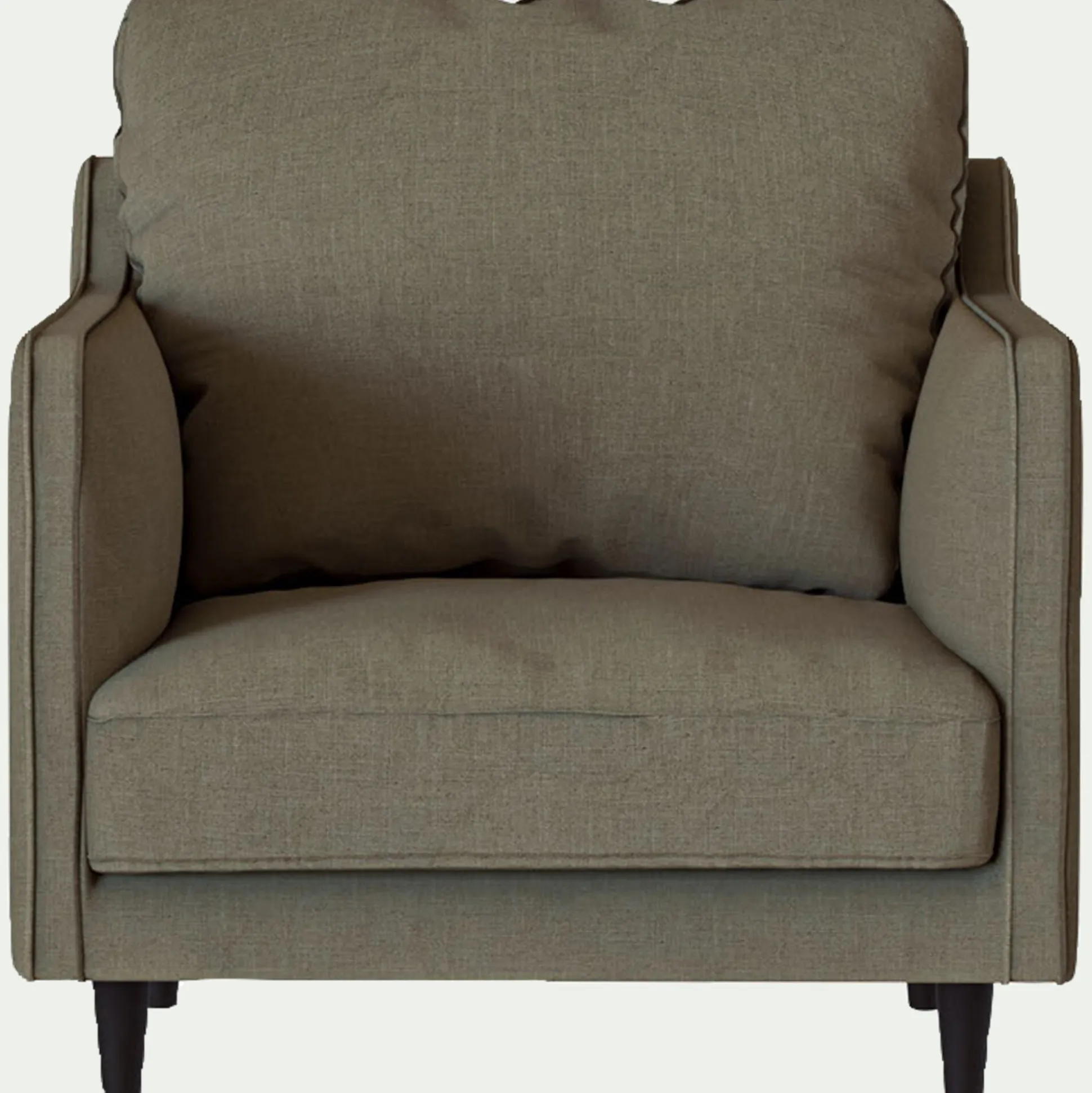 Fauteuil en tissu mixte - vert cèdre
