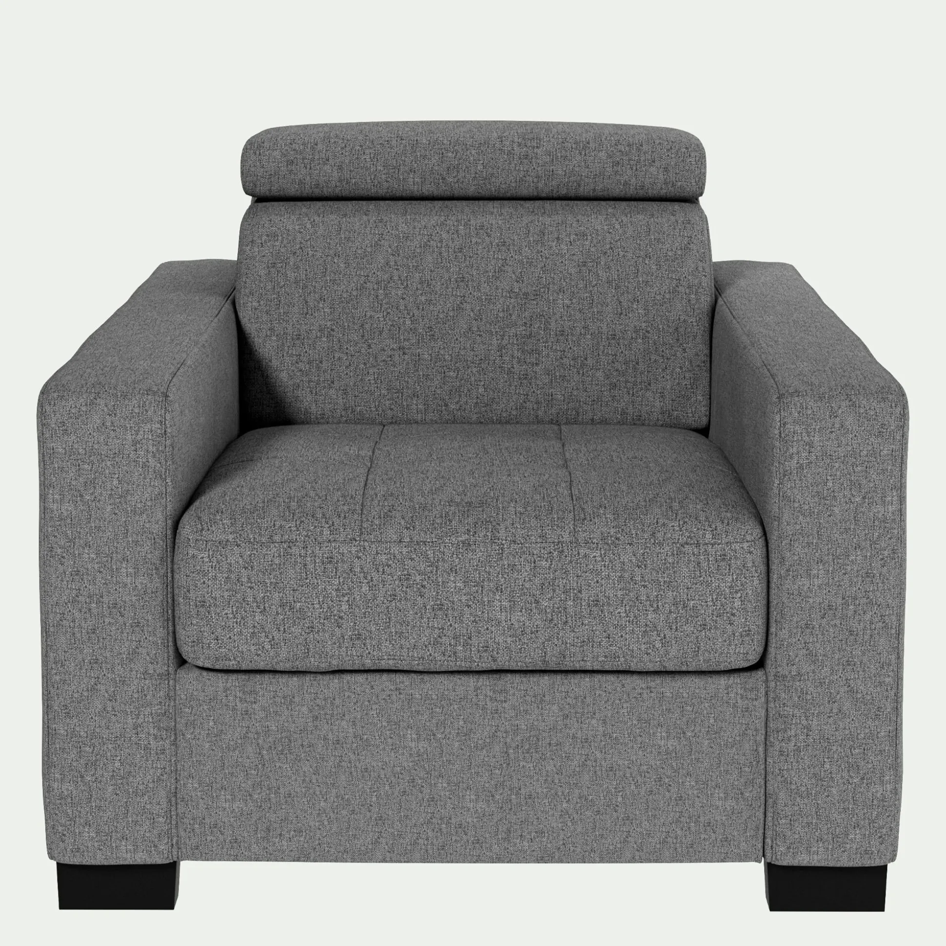 Fauteuil en tissu pop - gris