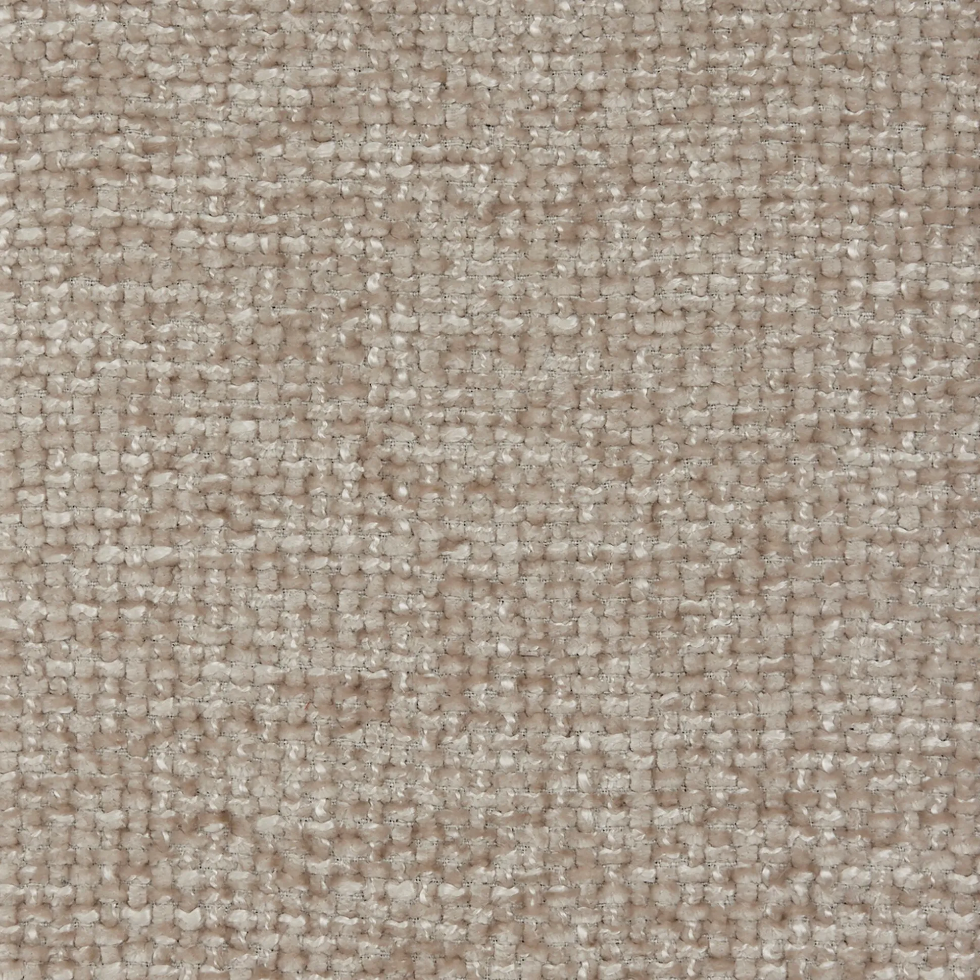 Fauteuil fixe en tissu chenille - beige roucas