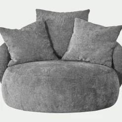 Fauteuil pivotant en tissu Genesis - gris borie