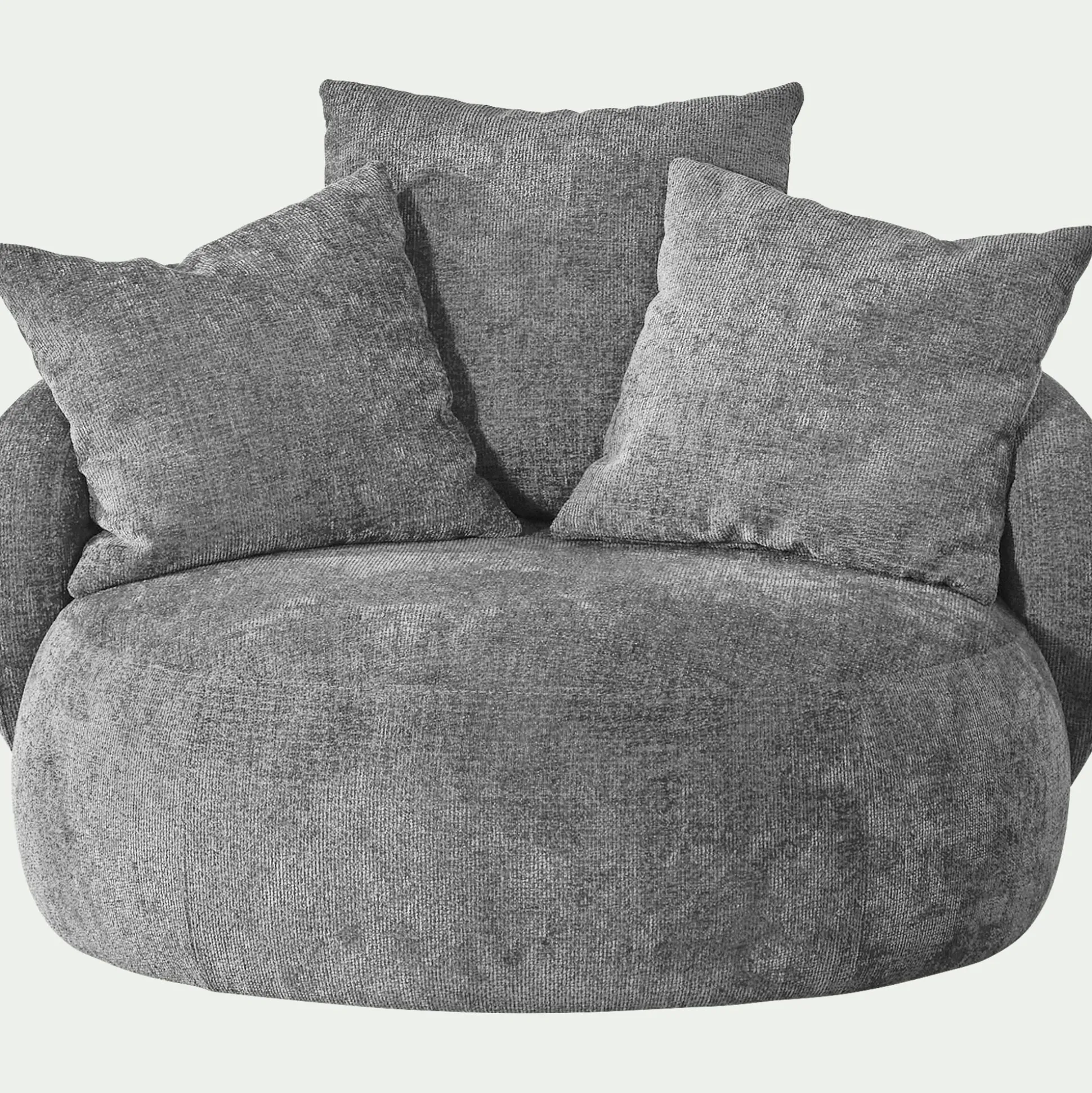 Fauteuil pivotant en tissu Genesis - gris borie