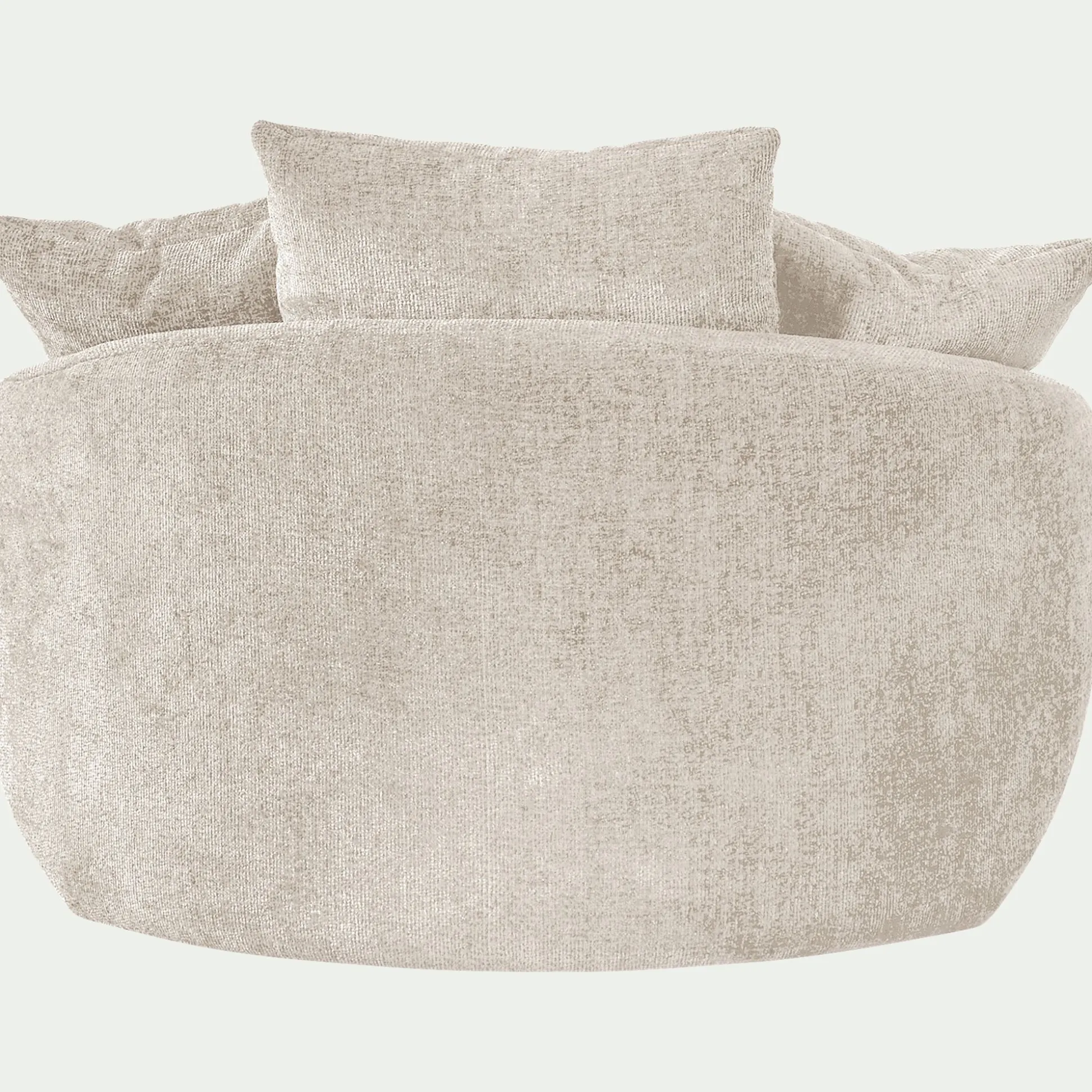 Fauteuil pivotant en tissu Genesis - beige