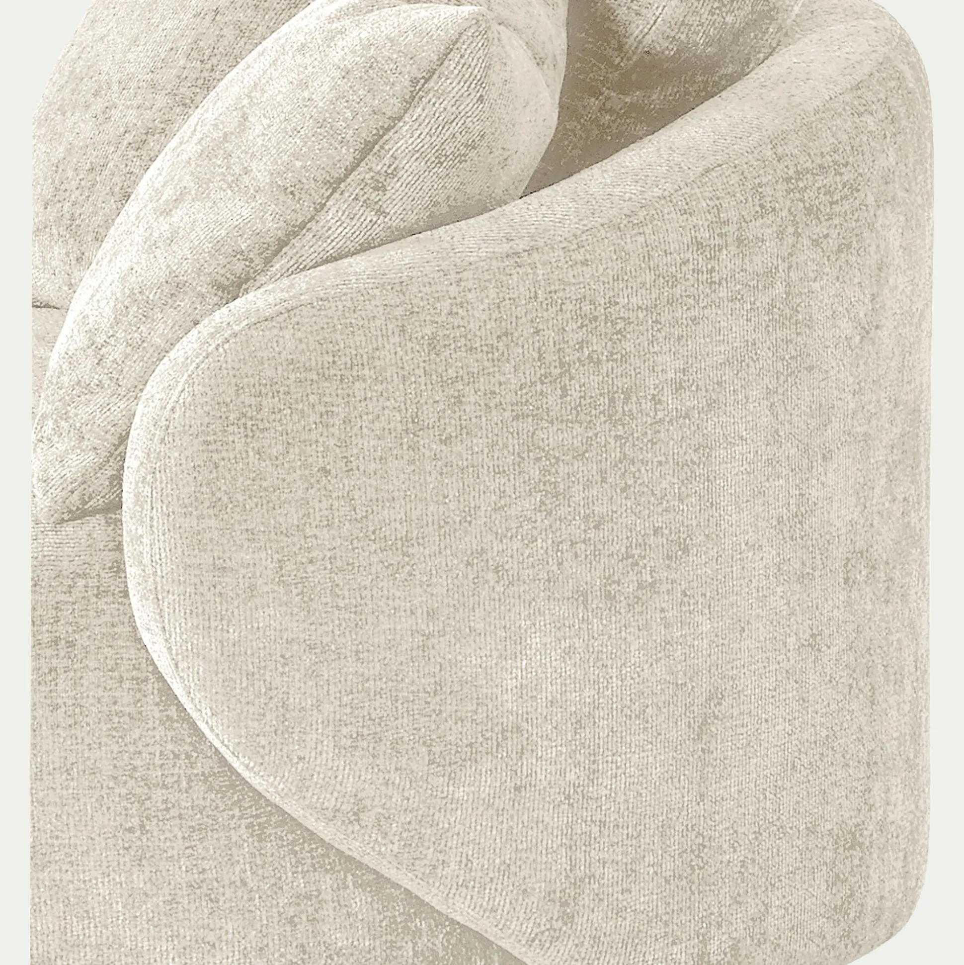 Fauteuil pivotant en tissu Genesis - beige