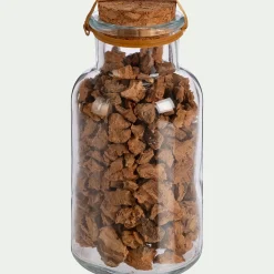 Flacon déco végétaux séchés - transparent (modèle aléatoire)