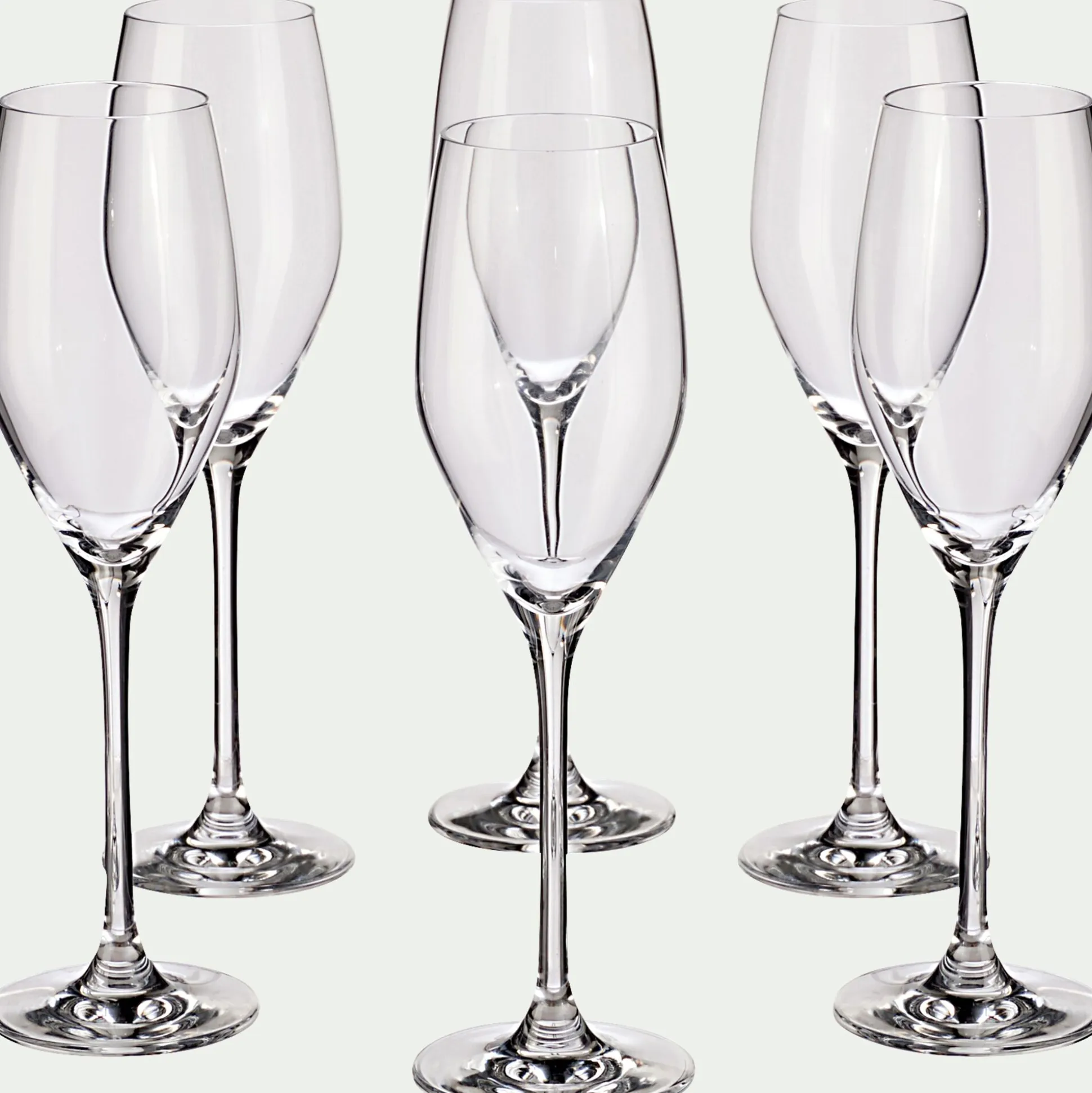 Flûte à champagne en cristallin 17cl - transparent