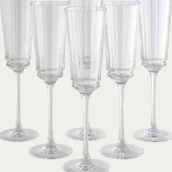 Flûte à champagne en cristallin 17cl - transparent