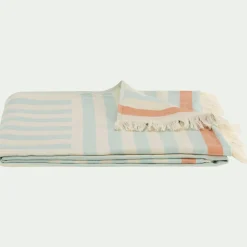 Fouta de plage 180x100cm - bleu