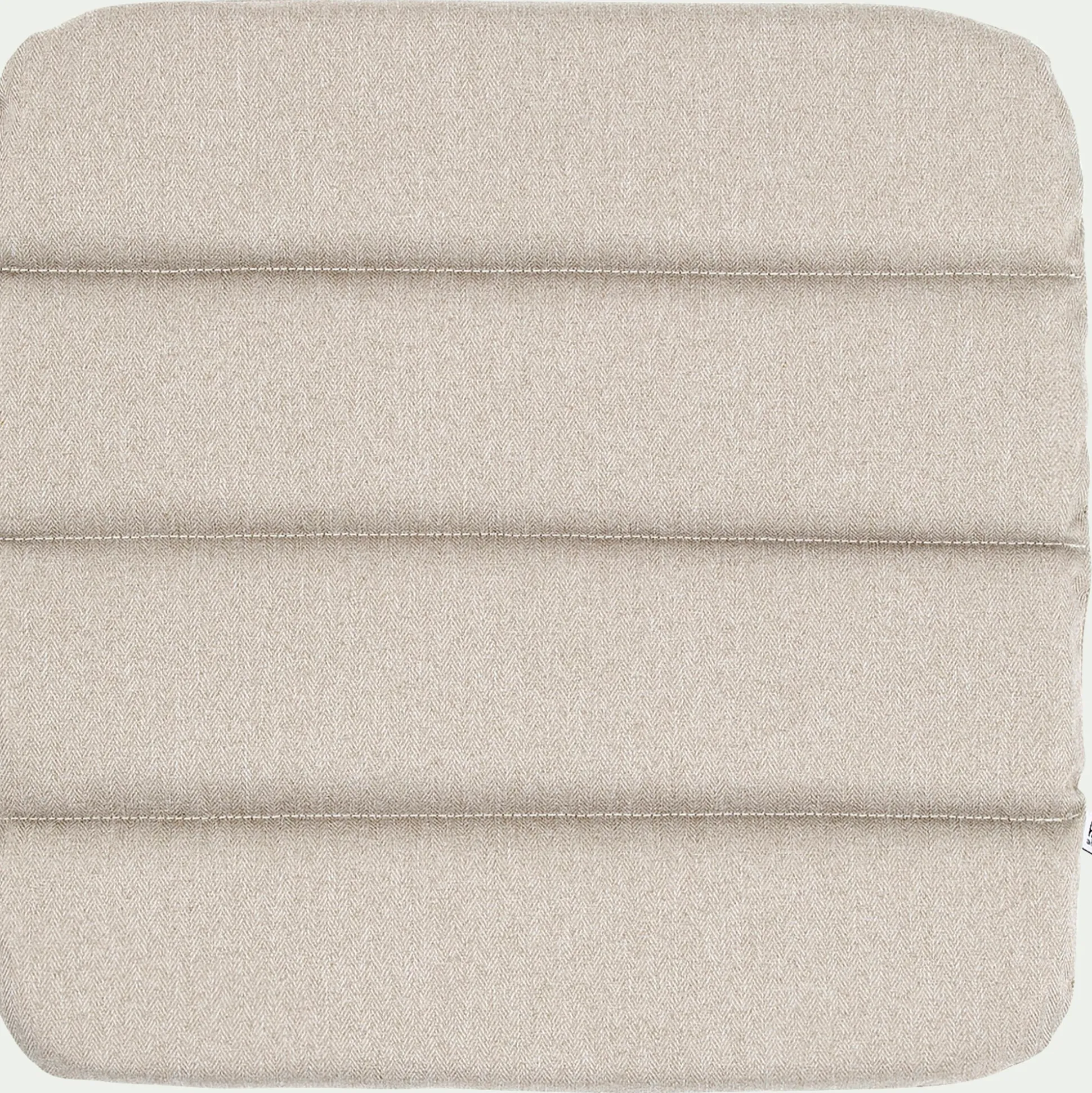Galette de chaise indoor & outdoor en tissu déperlant - beige alpilles