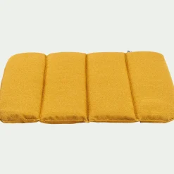 Galette de chaise indoor & outdoor en tissu déperlant - jaune argan