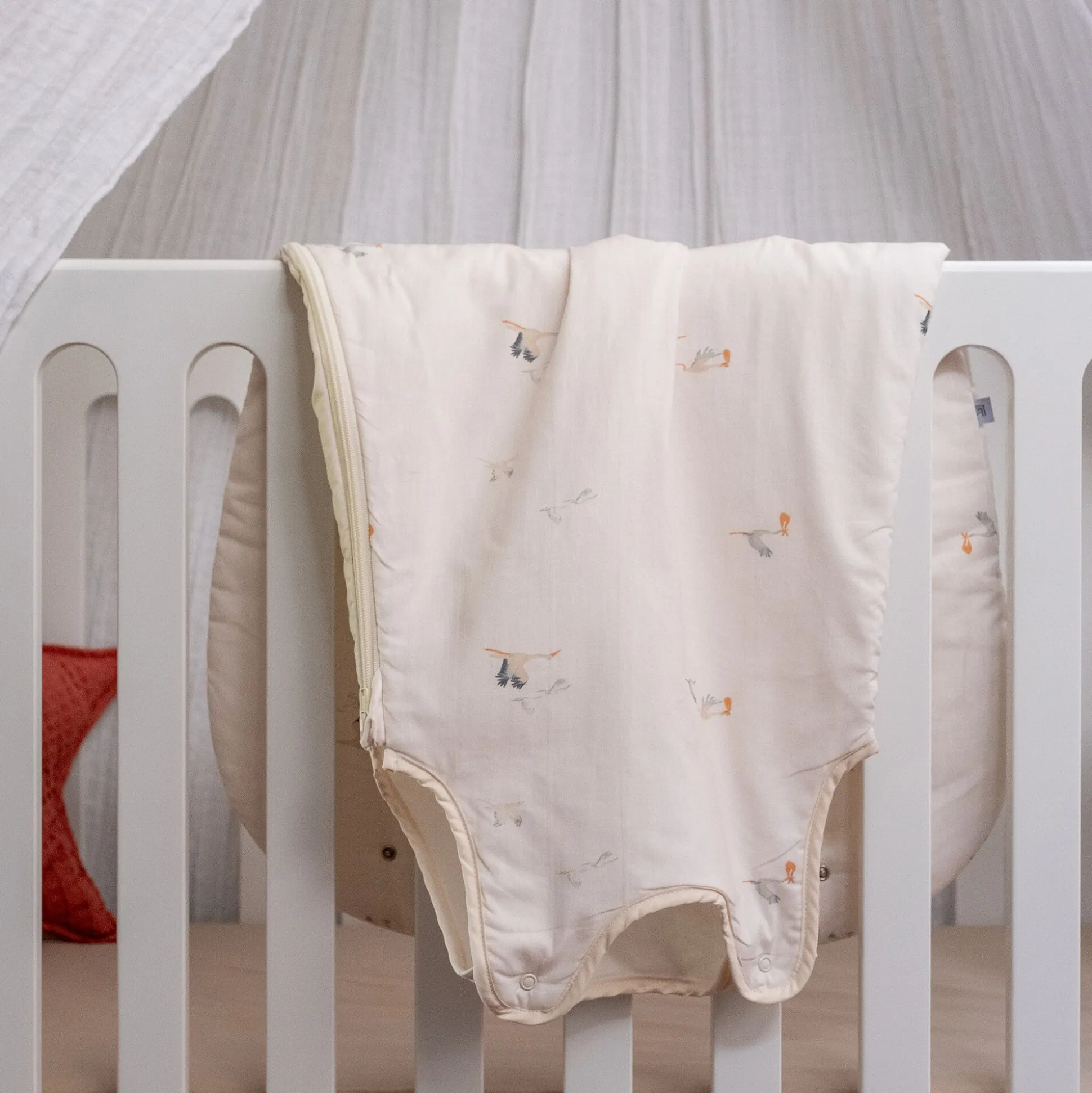 Gigoteuse évolutive en coton bio 90x48cm - blanc