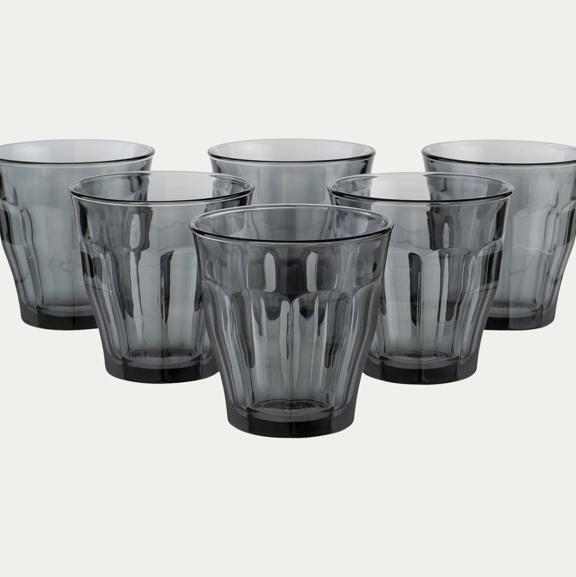 Gobelet bas en verre 25cl - gris