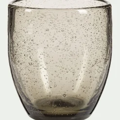 Gobelet en verre bullé 35cl - gris