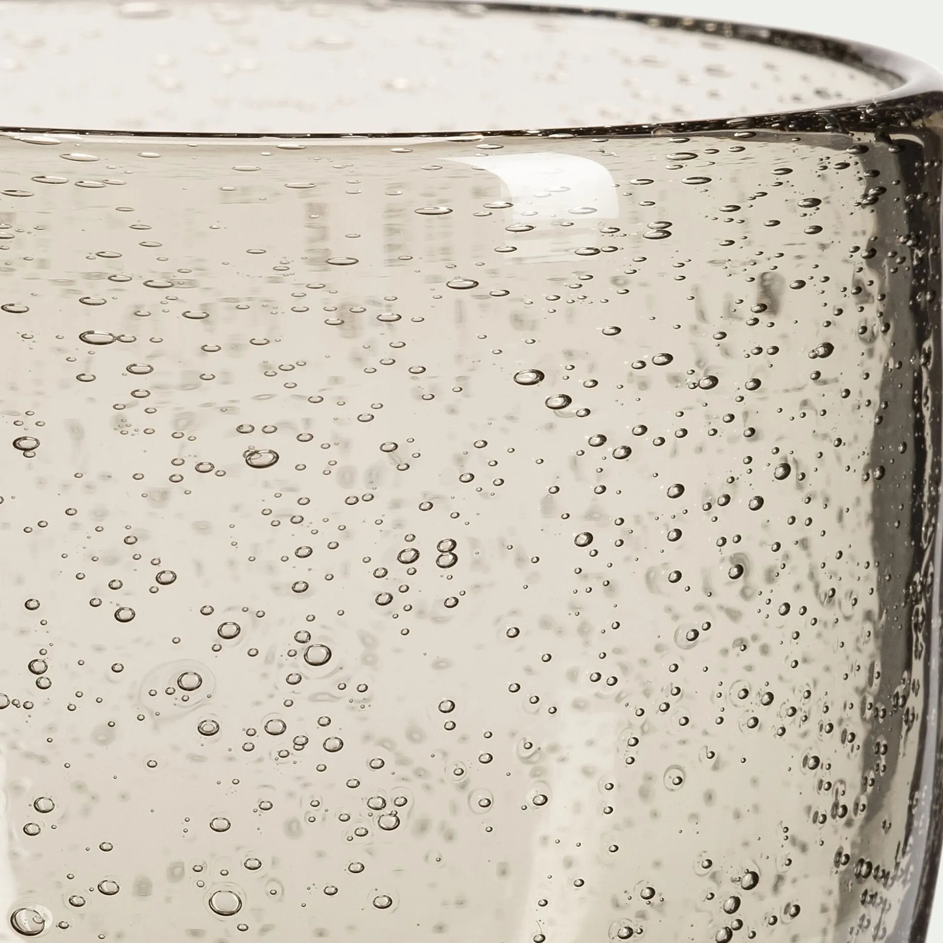 Gobelet en verre bullé 35cl - gris