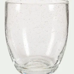 Gobelet en verre bullé 35cl - transparent