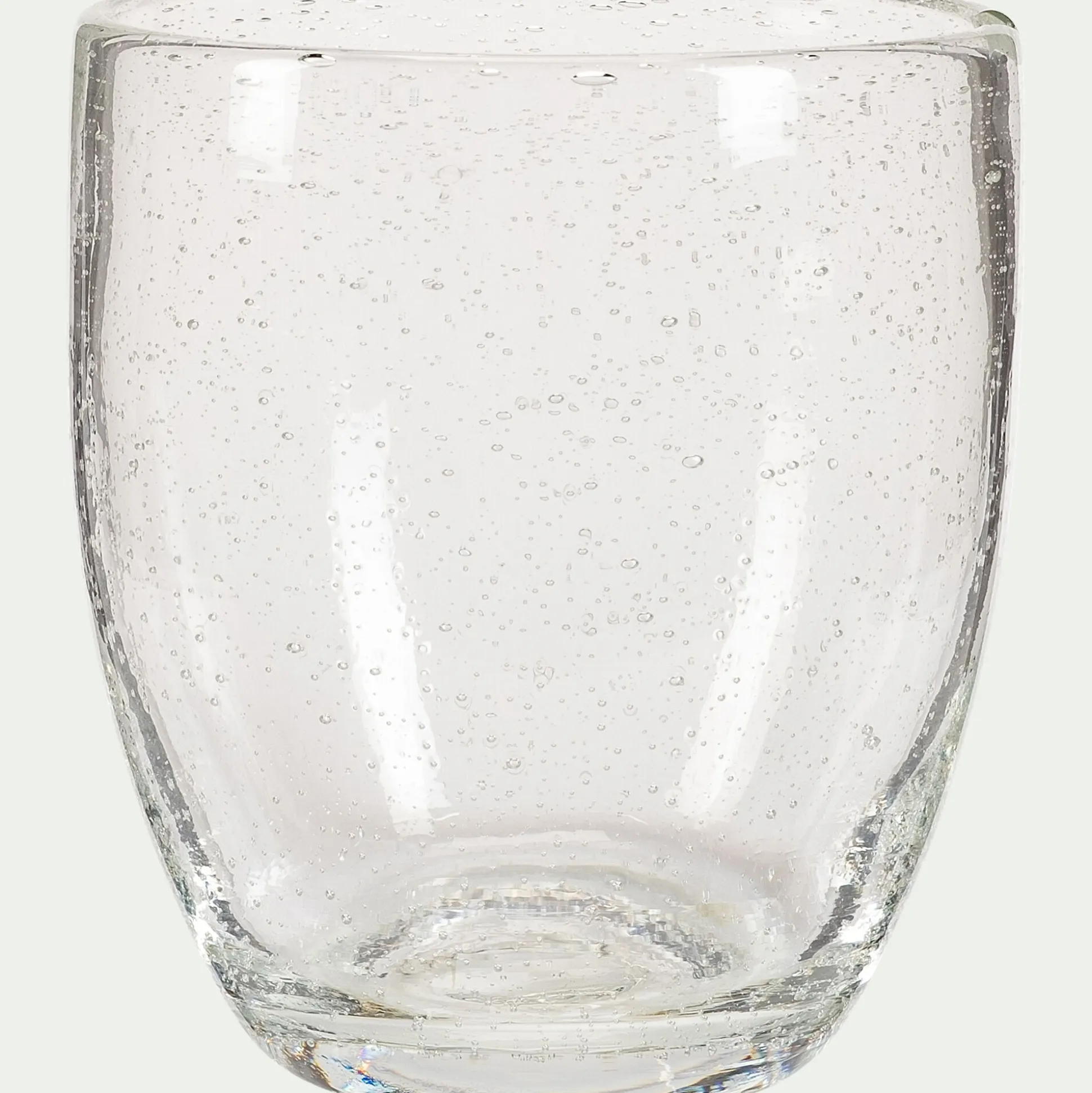Gobelet en verre bullé 35cl - transparent