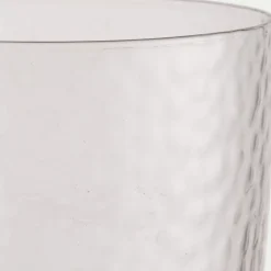 Gobelet en verre martelé 33,5cl - transparent