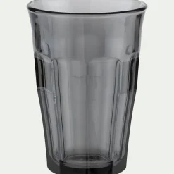 Gobelet haut en verre 36cl - gris