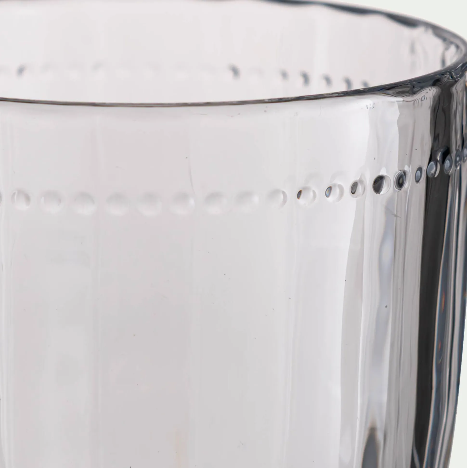 Gobelet à relief en verre 33cl - transparent