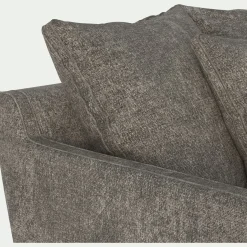 Grand fauteuil fixe en tissu joint - beige alpilles